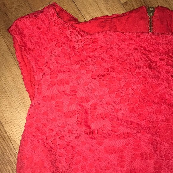 Openwork stretch knit dress gold zip back - Picture 2 of 6